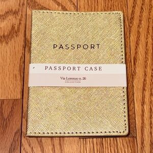 NWT Passport Holder Gold